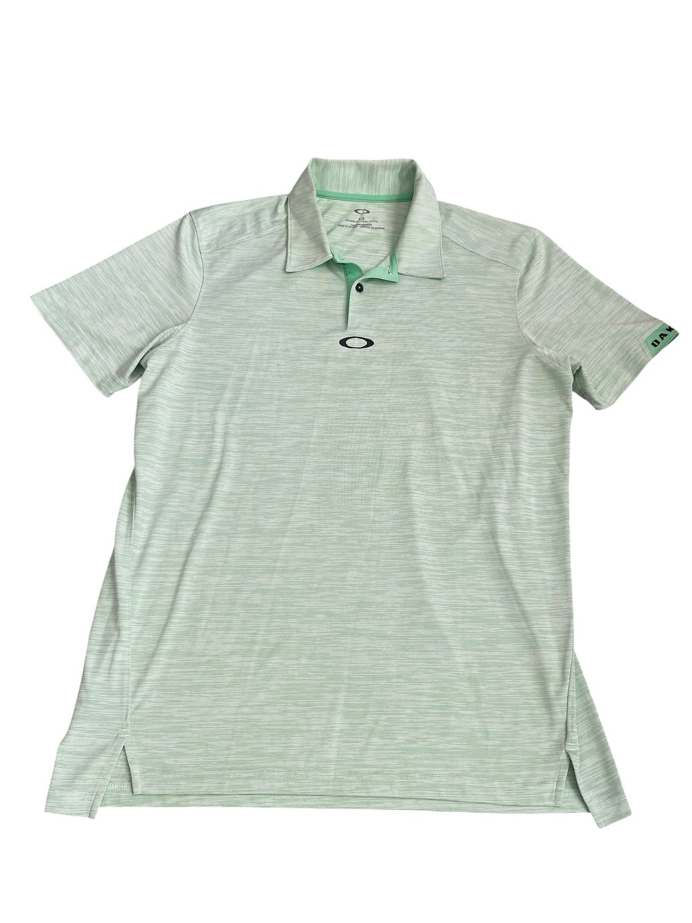 Oakley Men’s Light Mint green Heather Performance Polo tailored fit large